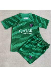 Paris Saint-Germain Keeper Babyklær Hjemme Fotballdrakt til barn 2022-23 Korte ermer (+ Korte bukser)